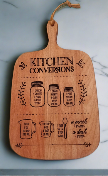 Laser Engraved Hardwood Cutting Board
