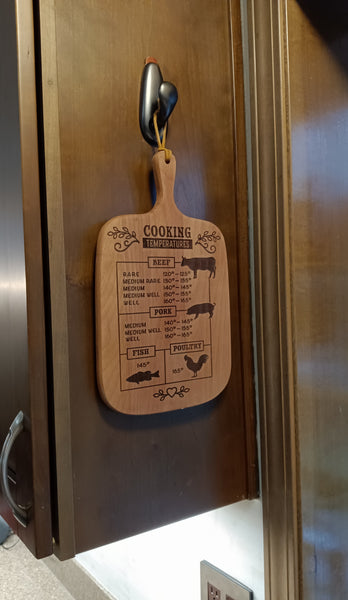 Laser Engraved Hardwood Cutting Board